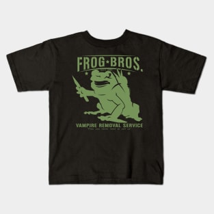 Frog Bros Vampire Removal  (dark tees) Kids T-Shirt